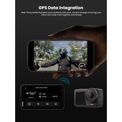 CHIGEE AIO-5 Evo Motorcycle Smart Riding System, Wireless CarPlay & Android Auto, Dual 1080P Front & Rear Dash Cam, Blind Spot D
