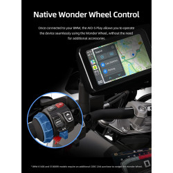 CHIGEE AIO-5 Play for BMW Motorcycles, 3-Pin Interface, Plug-and-Play Smart Display with Apple CarPlay & Android Auto, 60FPS, IP