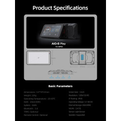 CHIGEE AIO-5 Play for BMW Motorcycles, 3-Pin Interface, Plug-and-Play Smart Display with Apple CarPlay & Android Auto, 60FPS, IP