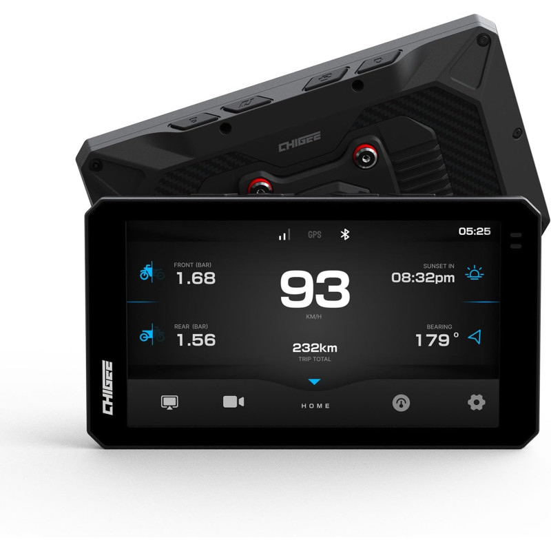 CHIGEE AIO-6 LTE 4G Motorcycle GPS Navigation with 6 inch Display, Smart Geo-Fence Security,SOS,2000nits,Motorcycle Moto Carplay