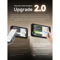 CHIGEE AIO-6 Max Motorcycle Moto Carplay Android Auto GPS Navigation System, 2000nits,STARVIS HDR 6" LCD, 60FPS,5G Wi-FI BT, IPX