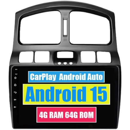 Roverone autoradio carplay autoradio autoradio pour hyundai santa fe santafe sm 2000-2006 pour jac rein 2007-2011 android auto é
