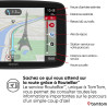 Tomtom GPS GO Navigator (6 Pouces, info trafic en Temps réel, essai du Service Alerte de Zones de Danger, Cartes du Monde, Mise 