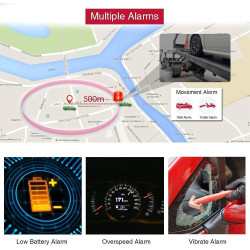 4G Tracker GPS Voitures TK905B Suivi en Temps Réel Magnetic Traceur GPS Longue Autonomie Batterie 10000mAh avec SMS et App Notif