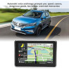Yctze Navigateur GPS de Voiture Navigateur GPS Universel pour Voiture avec 5 Pouces DDR256M 8GB MP3 FM Carte Europe 1 (Noir)