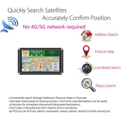 NEWFUN GPS Voiture,7 Pouce GPS Poids Lourds,Auto Navigation avec HD Écran Tactile,Multi-Languages Guidage Vocale 2025 Cartograph