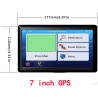 NEWFUN GPS Voiture,7 Pouce GPS Poids Lourds,Auto Navigation avec HD Écran Tactile,Multi-Languages Guidage Vocale 2025 Cartograph