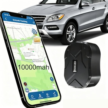 Traceur GPS Voiture avec Micro TK905B Tracker GPS sans Abonnement Positionnement en Temps Réel Localisateur d'alarmes Multiples 