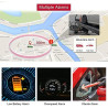 Traceur GPS Voiture avec Micro TK905B Tracker GPS sans Abonnement Positionnement en Temps Réel Localisateur d'alarmes Multiples 