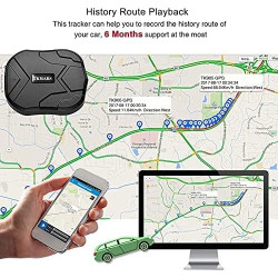 Traceur GPS Voiture avec Micro TK905B Tracker GPS sans Abonnement Positionnement en Temps Réel Localisateur d'alarmes Multiples 