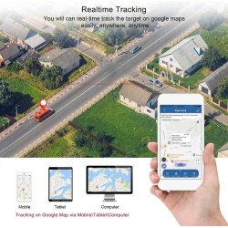 Traceur GPS Voiture avec Micro TK905B Tracker GPS sans Abonnement Positionnement en Temps Réel Localisateur d'alarmes Multiples 