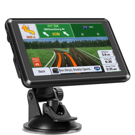GPS Voiture, Grand écran Tactile de 5 Pouces, Carte de l'europe 2025, Informations routières, mises à Jour gratuites, Voix réell