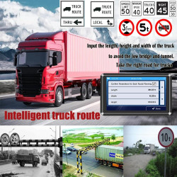 GPS Voiture, Grand écran Tactile de 5 Pouces, Carte de l'europe 2025, Informations routières, mises à Jour gratuites, Voix réell