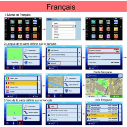 GPS Voiture, Grand écran Tactile de 5 Pouces, Carte de l'europe 2025, Informations routières, mises à Jour gratuites, Voix réell