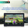 Riloer Navigateur GPS de Voiture Portable 7 Pouces pour Camion, Voiture, écran Tactile capacitif, Carte Haute définition, FM, Co