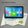 Riloer Navigateur GPS de Voiture Portable 7 Pouces pour Camion, Voiture, écran Tactile capacitif, Carte Haute définition, FM, Co