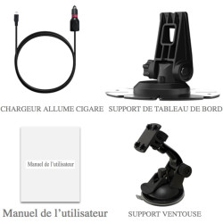 GPS Poids Lourd 7 Pouces NaviPro Assist GPS pour Camion, Bus, Voiture, Europe 48 Pays, Caméra de Route Intégrée, Dashcam HD, Mis