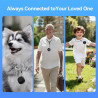 LNCOON Tracker GPS Personnel pour Enfants, Personnes âgées et Chiens, Sac à Dos, Mini Traceur GPS Portable pour Voiture avec San