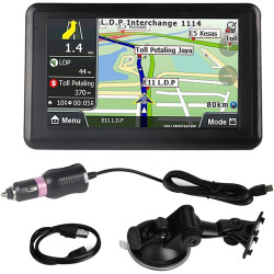 Navigateur de voiture à écran tactile de 5 pouces Navigation GPS universelle DDR256M 8G MP3 FM Europe carte 508 pour pièces de r