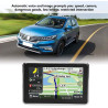 Navigateur de voiture à écran tactile de 5 pouces Navigation GPS universelle DDR256M 8G MP3 FM Europe carte 508 pour pièces de r