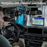Riloer Kit de Navigation GPS Universel pour Voiture, Camion, caravanes, Poids Lourd, Camping-Car, écran 7" avec Support et émett