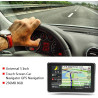 GPS Navigation Écran Tactile 5 Pouces pour Voiture DDR256M 8G MP3 FM Europe Cartographie 2023 Préinstallée, Écran Tactile Résist
