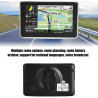 GPS Navigation Écran Tactile 5 Pouces pour Voiture DDR256M 8G MP3 FM Europe Cartographie 2023 Préinstallée, Écran Tactile Résist