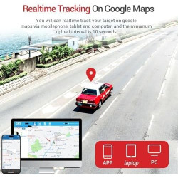 Tracker GPS Winnes Traceur GPS Voiture 4G LTE Distance Illimitée Suivi en Temps Réel Distance Infinie Aimant Intégré Étanche Gér