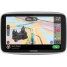 TomTom GPS Voiture GO Premium, 5 Pouces, Info Trafic, Alertes de Zones de Danger, Cartes Monde, Mise à Jour via WiFi, Appels mai