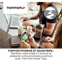 TomTom GPS Voiture GO Premium, 5 Pouces, Info Trafic, Alertes de Zones de Danger, Cartes Monde, Mise à Jour via WiFi, Appels mai