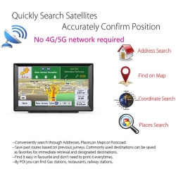 Zilimontt Navigateur GPS portable de 22,9 cm, grand écran, système de recul adapté pour voitures, camions, camping-cars