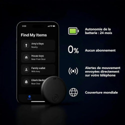 Dimova GPS GP90 Tracker Portable sans Abonnement Tracker Précis Compatible avec Les Voitures, Les Valises Et Les Objets de Valeu