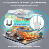Répéteur WiFi Puissant 1200Mbps, Amplificateur WiFi avec 4 Antennes,(2.4GHz/5GHz) WiFi Extender WiFi Booster, Port Ethernet Giga