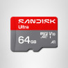 SANDISK Ultra Carte microSDXC UHS-I + SD Adapter, 1 to (Vitesses de Transfert Jusqu’à 195 Mo/s, vidéos en Full HD, V10, U1, C10,