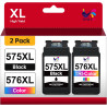ONLYU 575XL 576XL Cartouche d'encre Remplacement pour Canon 575 576 PG575XL CL576XL pour Canon PIXMA TS3750i TR4755i TS3751i TR4