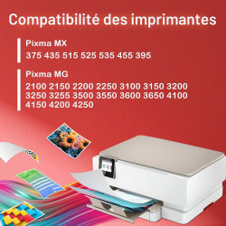 PG540XL CL541XL Noir et Couleur Cartouches d'encre PG-540XL CL-541XL Cartouches pour Canon 540 541 XL pour TS5150 TS5151 TS5100 