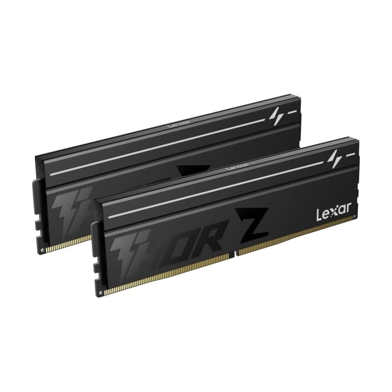 Lexar Thor Z Series OC DDR5 RAM DDR5 32Go Kit (2x16Go) 6000 MHz CL36, DRAM UDIMM 288-Pin PC Mémoire RAM de Bureau, Mémoire Ordin