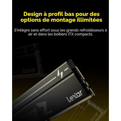 Lexar Thor Z Series OC DDR5 RAM DDR5 32Go Kit (2x16Go) 6000 MHz CL36, DRAM UDIMM 288-Pin PC Mémoire RAM de Bureau, Mémoire Ordin