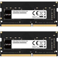 Lexar SODIMM DDR4 RAM Kit 32Go (2x16Go), DRAM 3200 MHz, RAM DDR4 SODIMM pour Ordinateur Portable 260-Pin So-DIMM, Mémoire RAM, M