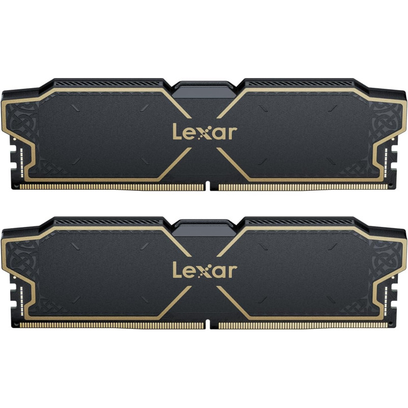 Lexar THOR OC DDR5 RAM DDR5 32Go Kit (2x16Go) 6000 MHz, DRAM UDIMM 288-Pin PC Mémoire RAM de Bureau, Mémoire Ordinateur DDR5 Hau