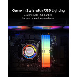 Lexar THOR RGB DDR5 RAM DDR5 32Go Kit (2x16Go) 6000 MHz, DRAM UDIMM 288-Pin PC Mémoire RAM de Bureau, Mémoire Ordinateur DDR5 Ha