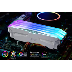 Lexar ARES RGB RAM DDR4 16Go Kit (2x8Go) 3866 MHz, DRAM 288-Pin U-DIMM PC Mémoire RAM, XMP 2.0 Memoire Haute Performance, CL18-2