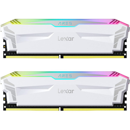 Lexar ARES RGB RAM DDR4 16Go Kit (2x8Go) 4000 MHz, DRAM 288-Pin U-DIMM PC Mémoire RAM, XMP 2.0 Memoire Haute Performance, CL18-2