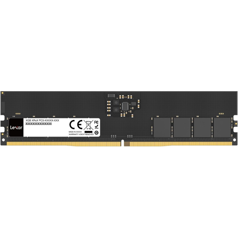 Lexar UDIMM RAM DDR5 16Go 5600 MHz, 288-Pin DDR5 UDIMM PC, DRAM Jeu Haute Performance U-DIMM Mémoire RAM pour Ordinateur/PC/Comp