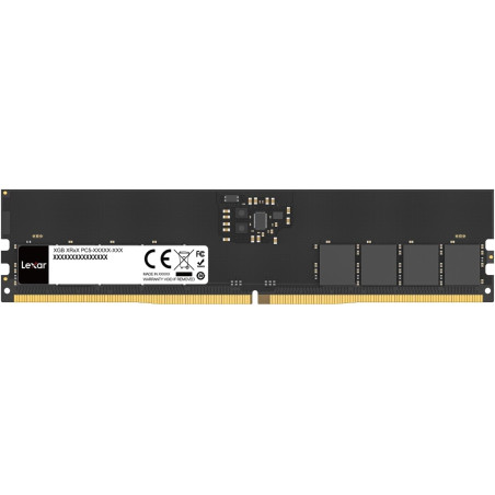 Lexar UDIMM RAM DDR5 16Go 5600 MHz, 288-Pin DDR5 UDIMM PC, DRAM Jeu Haute Performance U-DIMM Mémoire RAM pour Ordinateur/PC/Comp