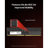 Lexar UDIMM RAM DDR5 16Go 5600 MHz, 288-Pin DDR5 UDIMM PC, DRAM Jeu Haute Performance U-DIMM Mémoire RAM pour Ordinateur/PC/Comp