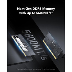Lexar SODIMM 2x16Go DDR5 RAM 5600MHz, 262-Pin DDR5 SODIMM RAM pour Ordinateur Portable, mémoire Jeu DRAM pour Ordinateur Portabl