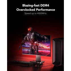 Lexar ARES RGB DDR4 RAM 32Go (2x16Go) 4000MHz, DRAM 288-Pin U-DIMM PC Mémoire RAM, Memoire Haute Performance de jeu, prend en ch