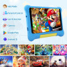 Tablette Enfants 7 Pouces, Android Tablette pour Enfants 5Go+32Go+128Go, Applications pour Enfants Préinstallées et Contrôle Par