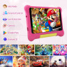 Tablette Enfants 7 Pouces, Android Tablette pour Enfants 5Go+32Go+128Go, Applications pour Enfants Préinstallées et Contrôle Par